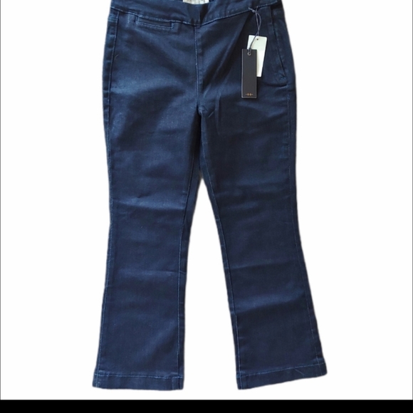 Habitual jeans Carmela Cropped Flare dark blue high rise jeans new Y2K size 25 - Picture 2 of 12
